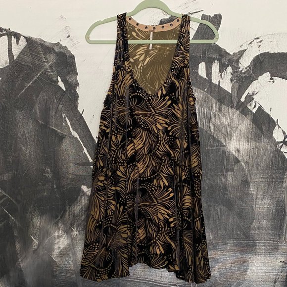 Free People | Ellie Mini Dress | Velvet Burnout | Small - Picture 4 of 12